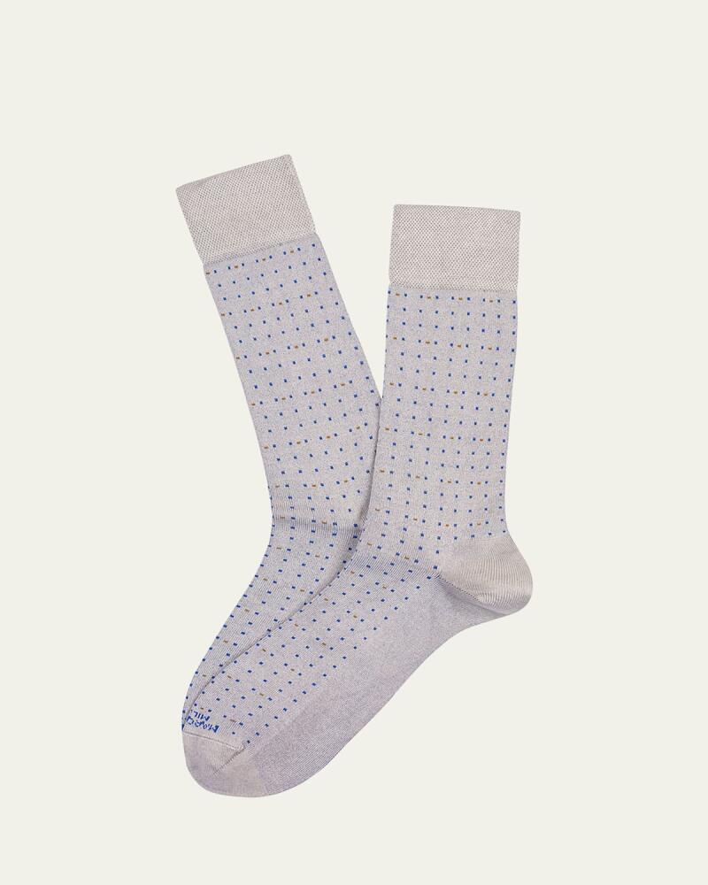 Marcoliani Men's Luxury Yarns Micro Dot Mid-Calf Socks Cover