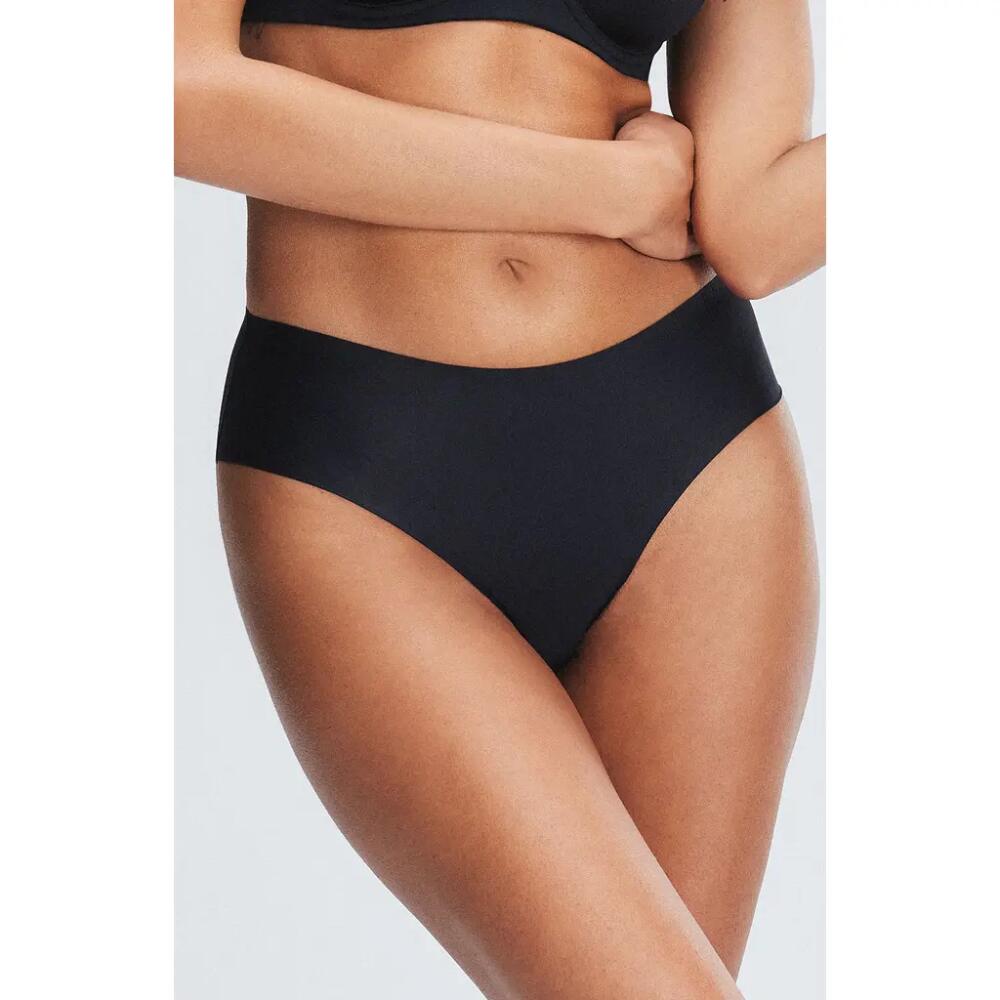 SAVAGE X FENTY Microfiber No-Show Hipster Briefs in Black Caviar Cover