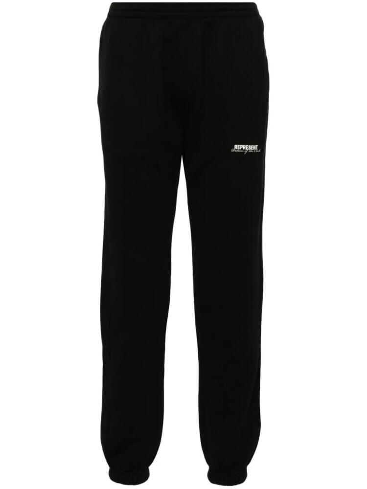 Represent Patron Of The Club cotton track pants - Black Cover