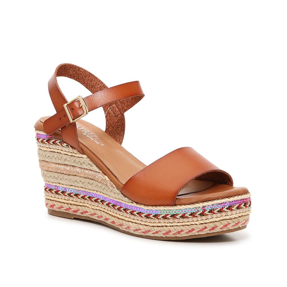 Patrizia by Spring Step Sonsch Wedge Sandal | Women's | Dark Brown/Multicolor Cover