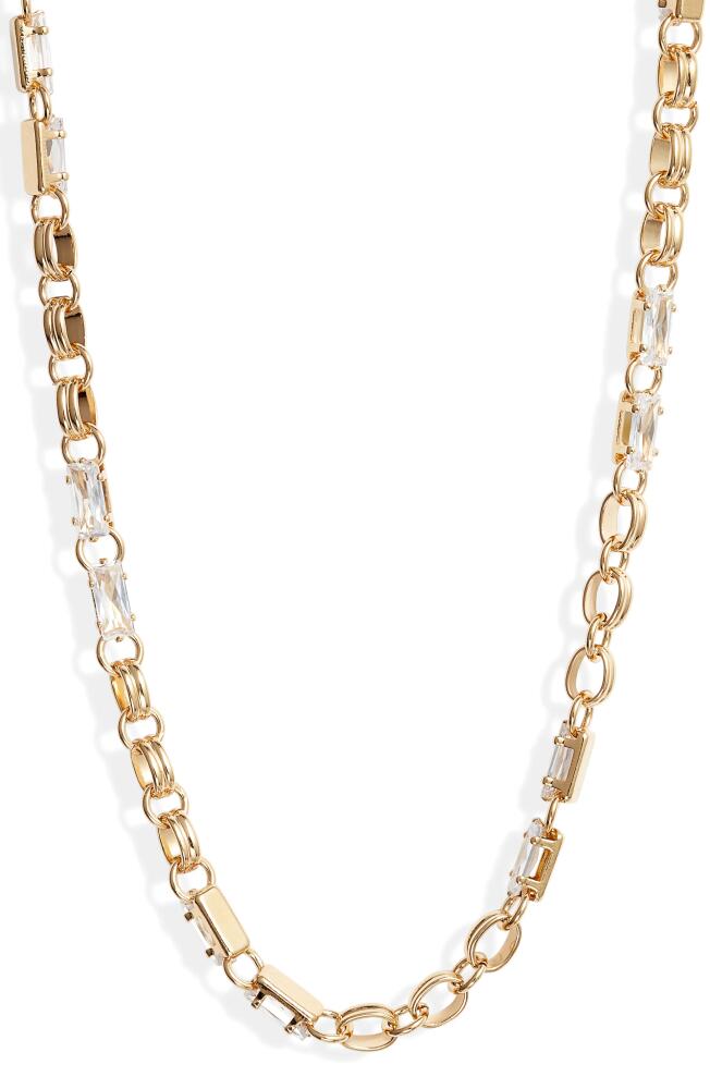 Child of Wild Twisted Cosmos Cubic Zirconia Chain Necklace in Gold Cover