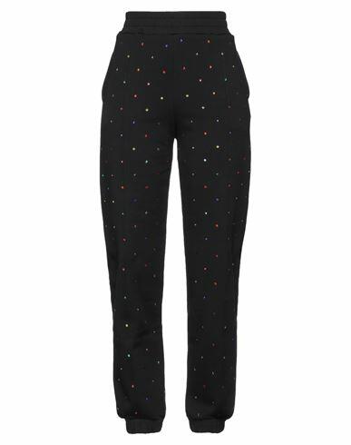 Msgm Woman Pants Black Cotton Cover