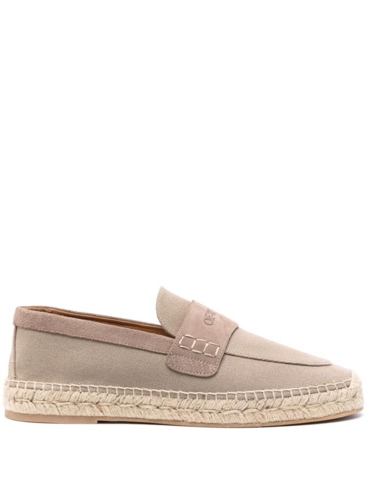 Off-White Bidarette canvas espadrilles - Neutrals Cover