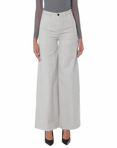 Department 5 Woman Pants Light grey Cotton, Elastane Cover