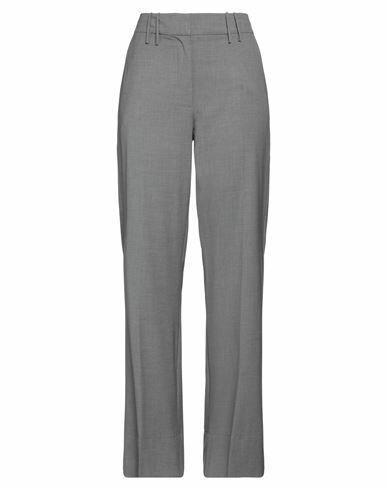 Ganni Woman Pants Grey EcoVero viscose, Recycled polyamide, Elastane, Polyester Cover