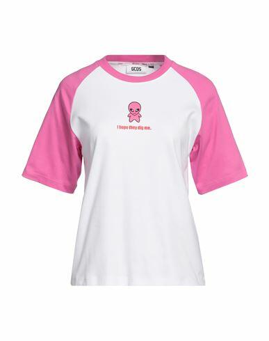 Gcds Woman T-shirt Fuchsia Cotton Cover