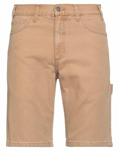 Dickies Man Shorts & Bermuda Shorts Camel Cotton Cover