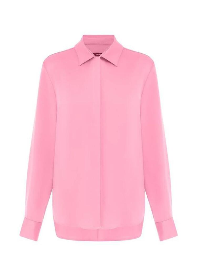 Alex Perry Harper satin shirt - Pink Cover