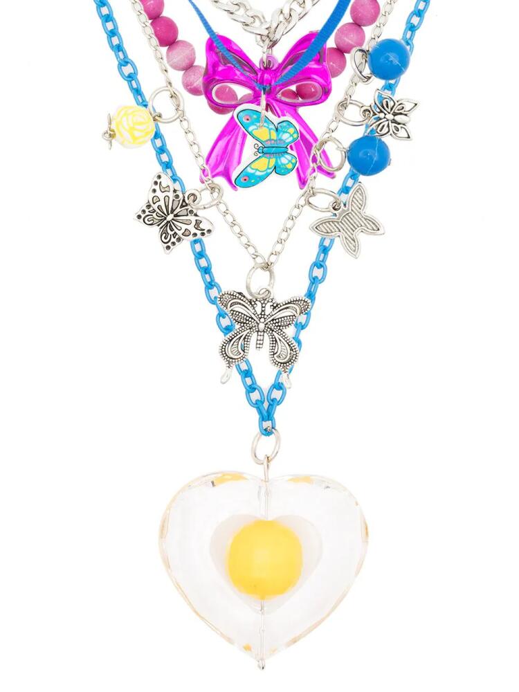 Amir Slama heart multi chain necklace - Multicolour Cover