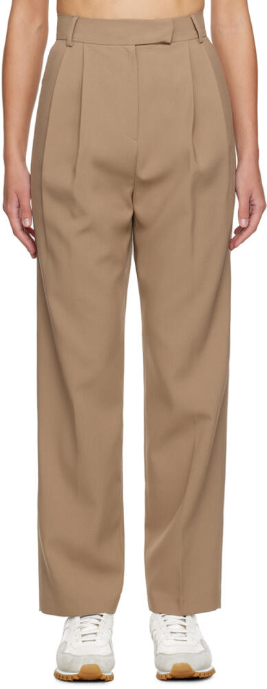 The Frankie Shop Beige Bea Trousers Cover