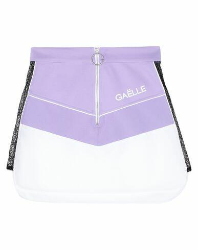 Gaëlle Paris Woman Mini skirt Lilac Polyester, Cotton Cover