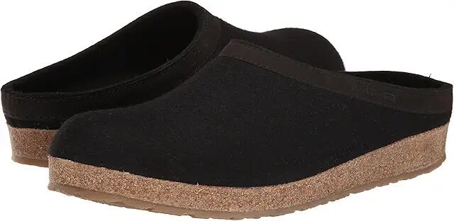 Haflinger GZL Leather Trim Grizzly (Black) Clog Shoes Cover