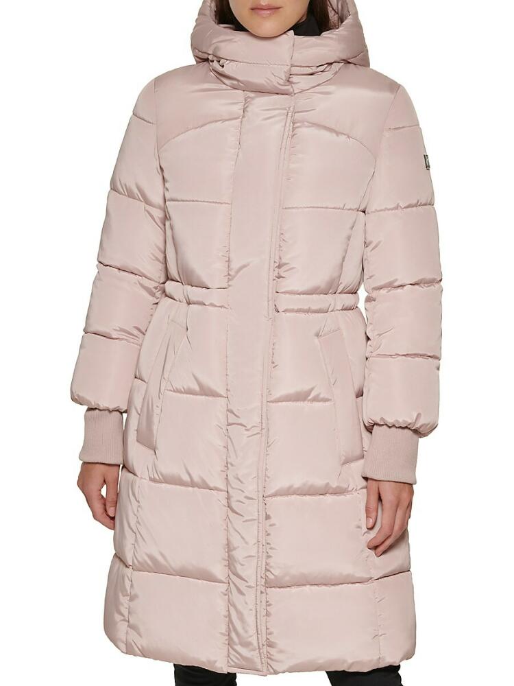 Kenneth Cole Women's Puffer Anorak - Rose Dust Cover