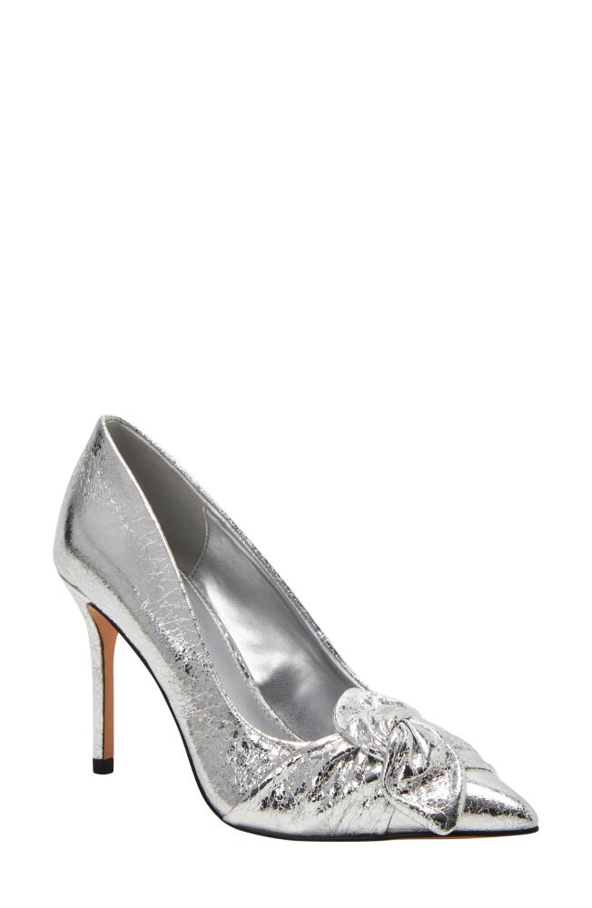 Katy Perry The Revival Bow Pointed Toe Pump in Silver Cover