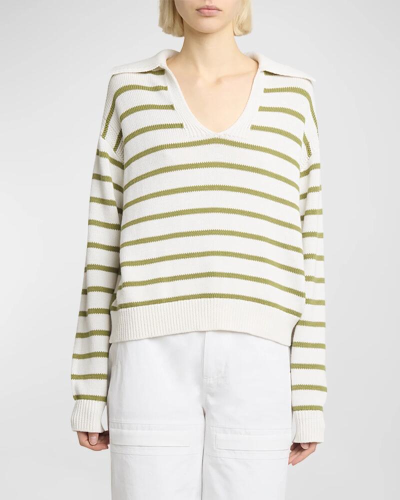 Proenza Schouler White Label Murphy Stripe Cashmere-Blend Sweater Cover