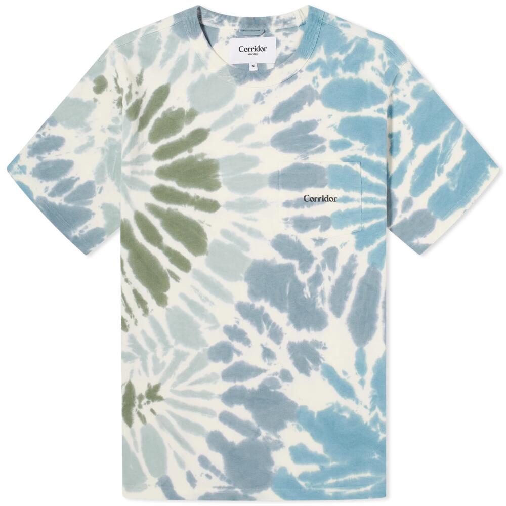 Corridor Men's Tie-Dye T-Shirt in Blue Cover