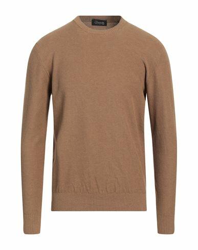 Drumohr Man Sweater Light brown Cotton Cover