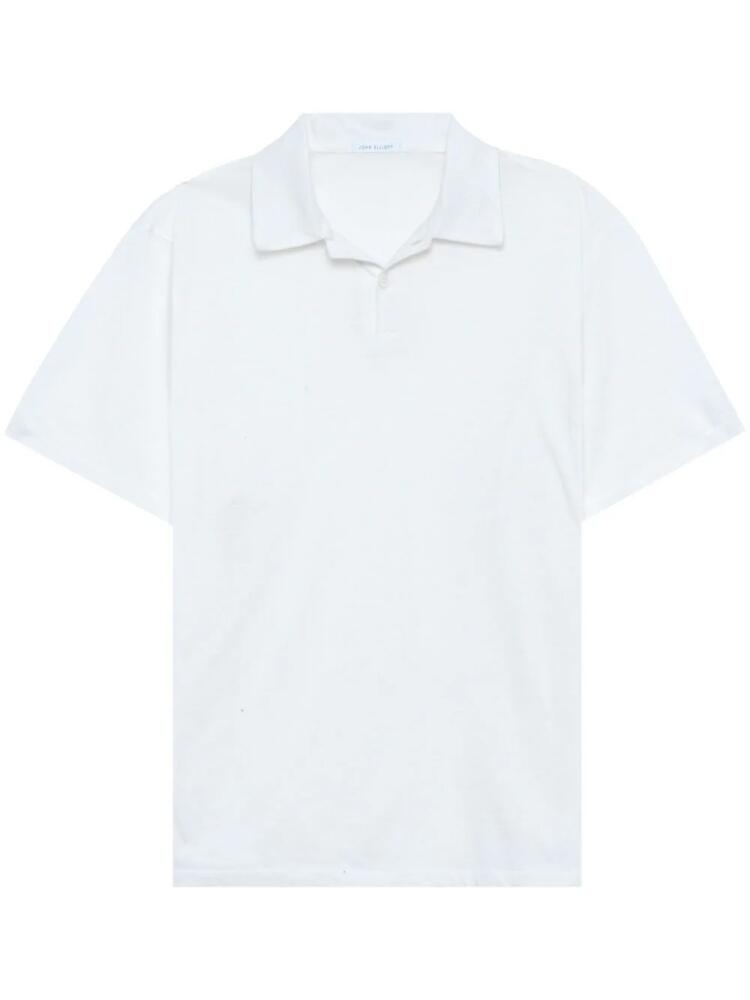 John Elliott cotton-cashmere polo shirt - White Cover