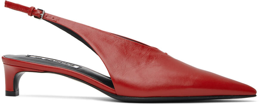 Jil Sander Red Slingback Heels Cover