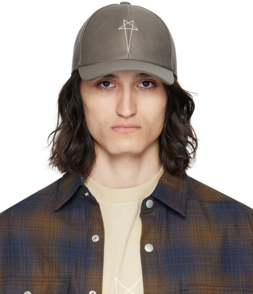 Rick Owens DRKSHDW Gray Baseball Cap Cover