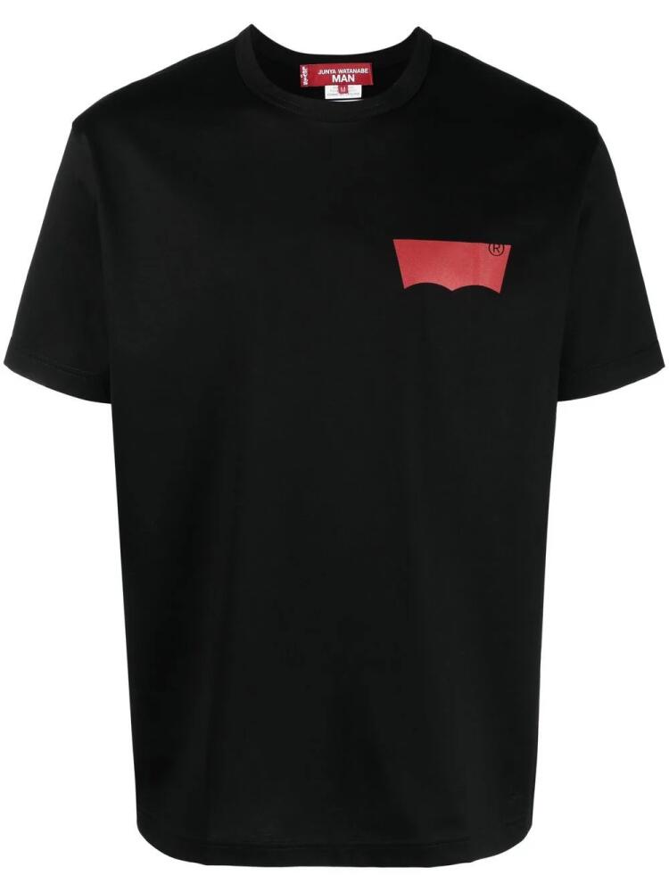 Junya Watanabe MAN x Levi's logo-print T-shirt - Black Cover