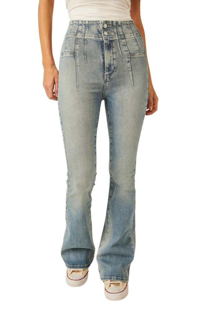 Free People We the Free Jayde Flare Jeans in Hayley Blue Cover