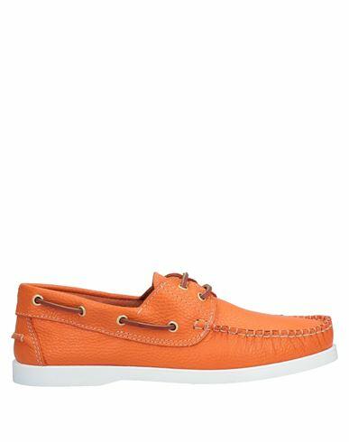 Angelo Pallotta Man Loafers Orange Soft Leather Cover