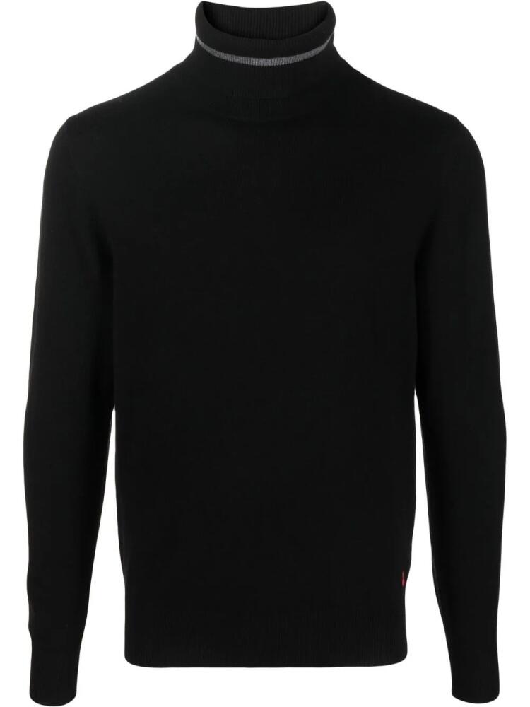 Peuterey striped roll-neck jumper - Black Cover