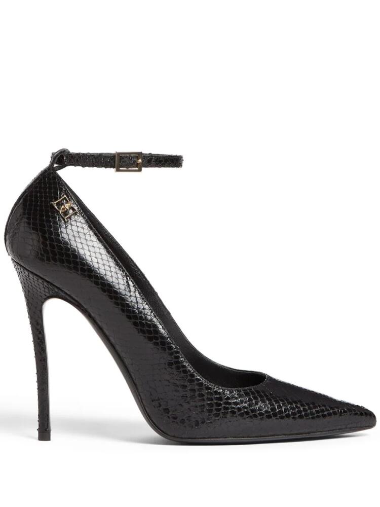 DSQUARED2 snakeskin-effect leather pumps - Black Cover