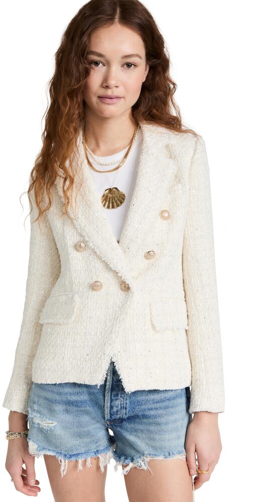 Generation Love Eliza Tweed Blazer Ivory Cover