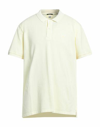 C. p. Company Man Polo shirt Light yellow Cotton Cover