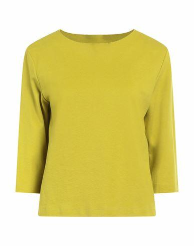 Liviana Conti Woman T-shirt Acid green Viscose, Polyamide, Elastane Cover