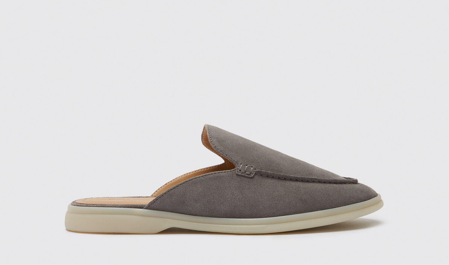 Scarosso Slippers Lucrezio Grey Suede Suede Leather Cover