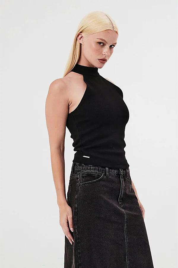 Abrand Jeans Heather Icon Halter Top in Black Cover