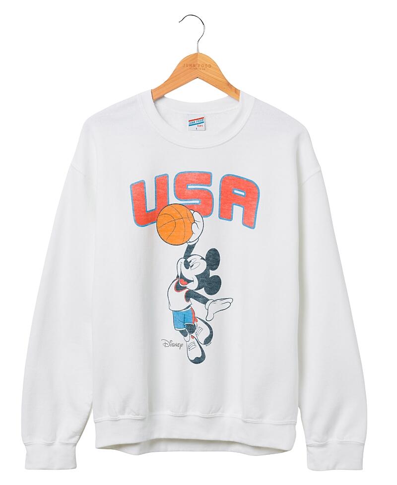 Junk Food Clothing Usa Mickey Basketball Flea Market Fleece Sweatshirt Cover