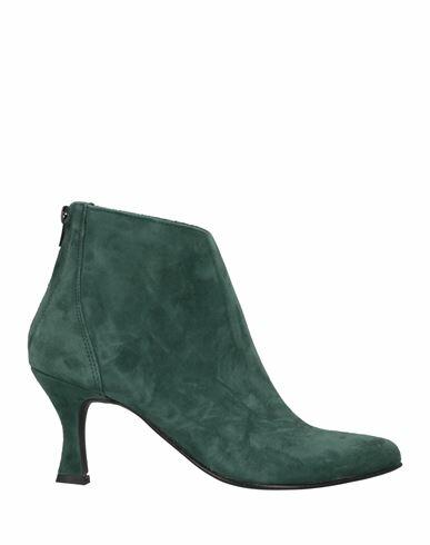 Divine Follie Woman Ankle boots Deep jade Goat skin Cover