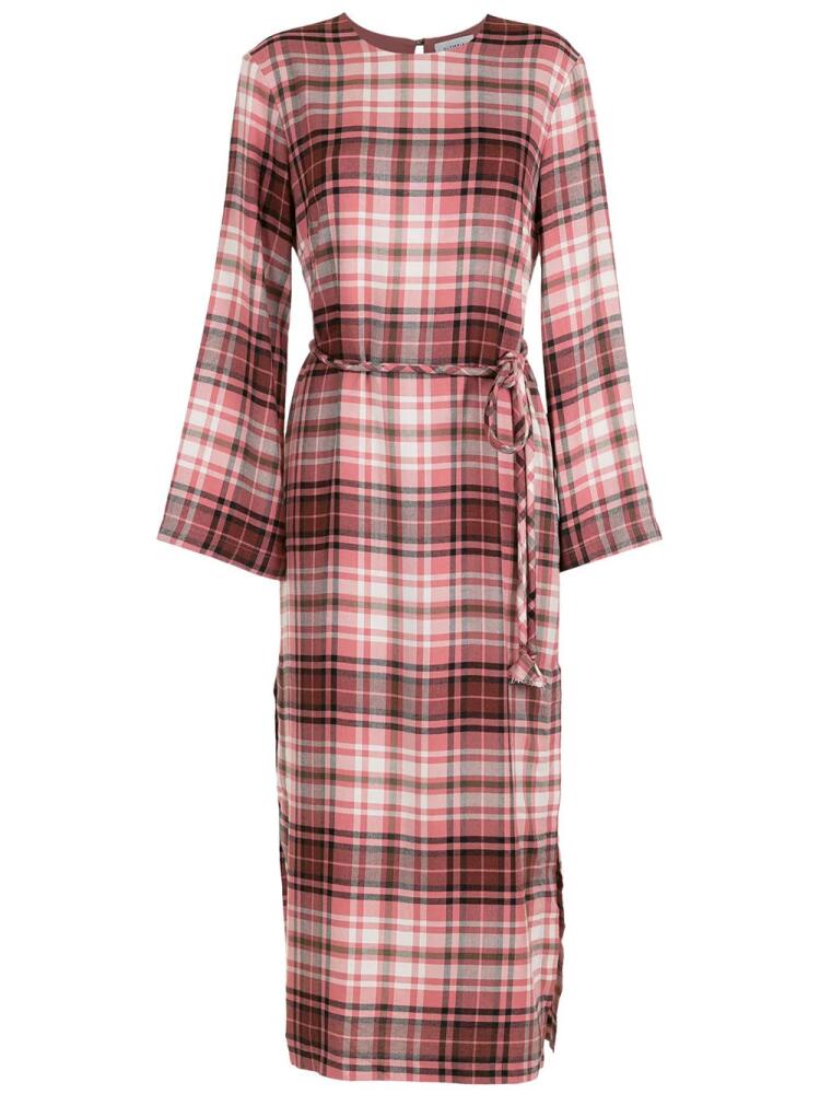 Olympiah Folk checkered shirt dress Cover