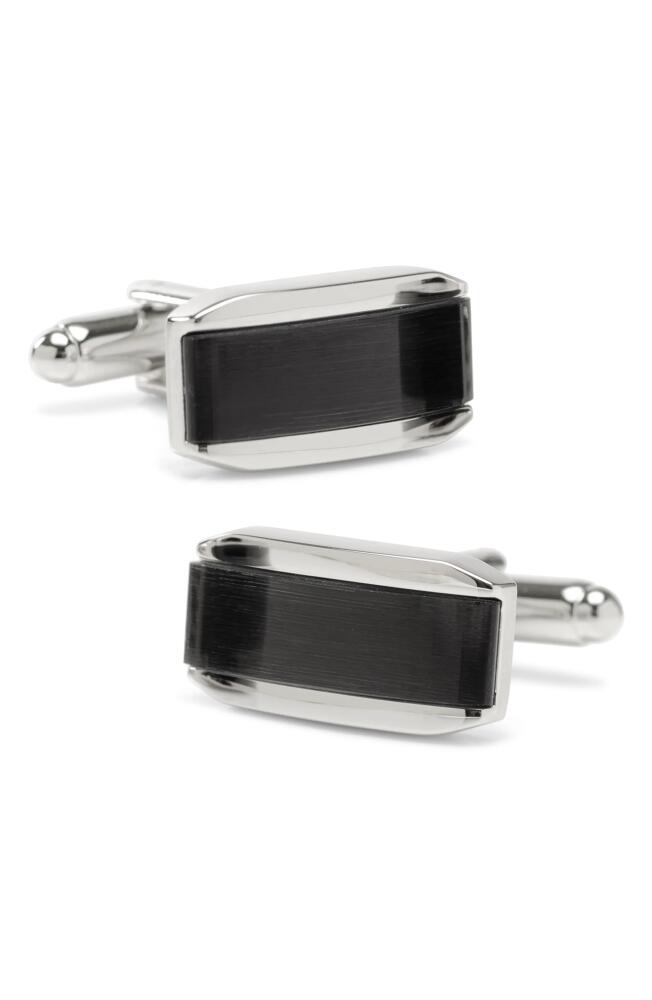 Cufflinks, Inc. Cat's Eye Cuff Links in Dark Gray Cats Eye Cover