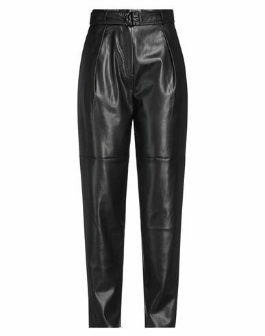 Max Mara Studio Woman Pants Black Polyester, Polyurethane Cover