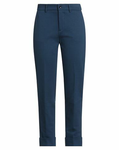 Berwich Woman Pants Blue Cotton, Nylon, Elastane Cover