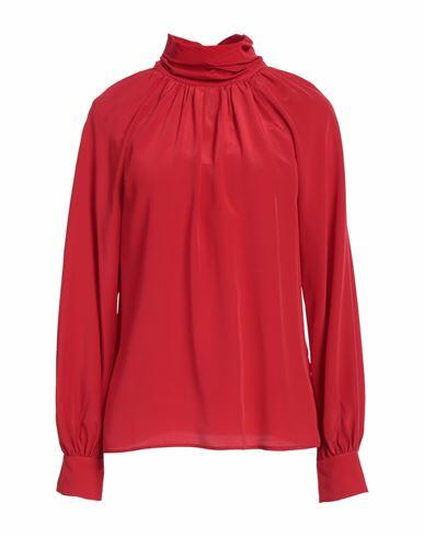 Camicettasnob Woman Top Red Silk Cover