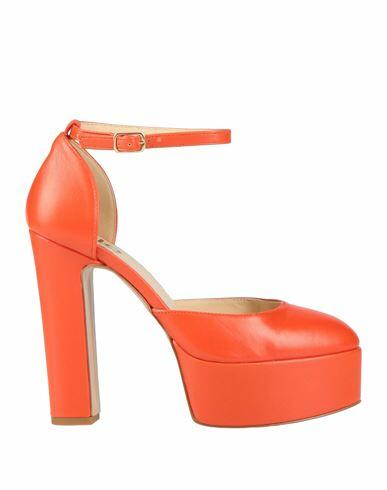 Islo Isabella Lorusso Woman Pumps Orange Soft Leather Cover