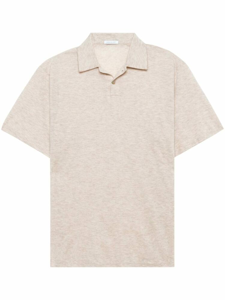 John Elliott cotton-cashmere polo shirt - Neutrals Cover