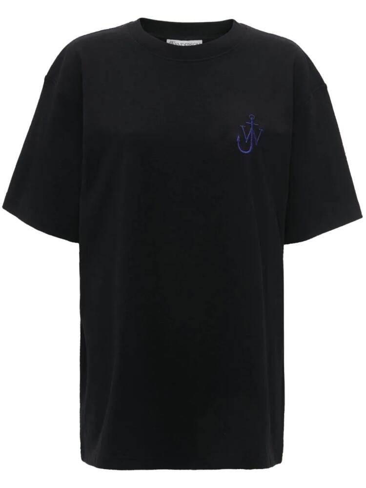 JW Anderson graphic-print organic cotton T-shirt - Black Cover