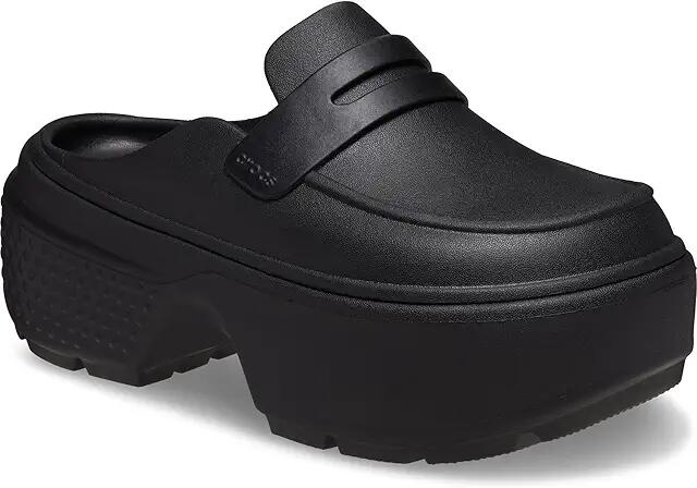 Crocs Stomp Loafers (Black/Black) Flat Shoes Cover