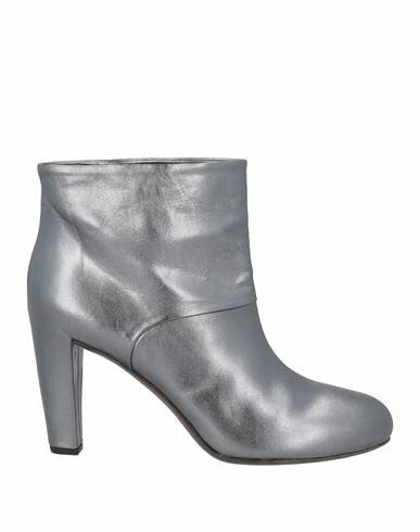 Del Carlo Woman Ankle boots Lead Leather Cover