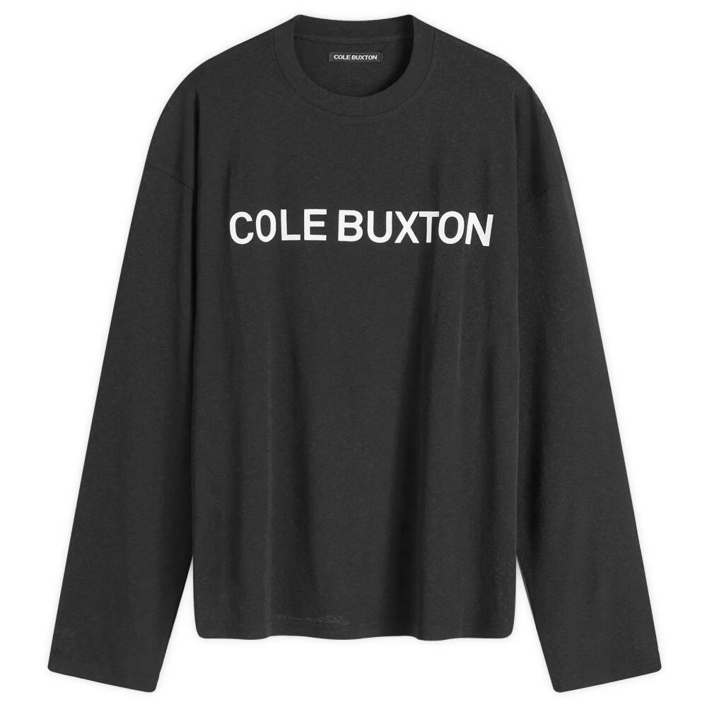 Cole Buxton Men's Waffle Long Sleeve Shirt in Vintage Black Cover