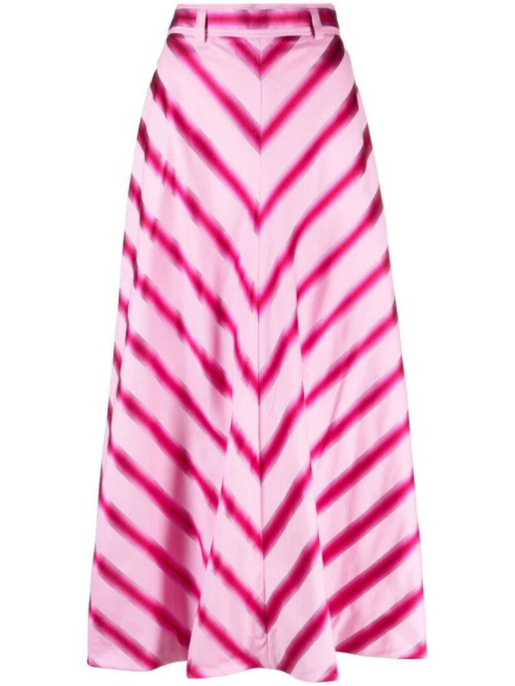 ETRO striped A-line skirt - Pink Cover