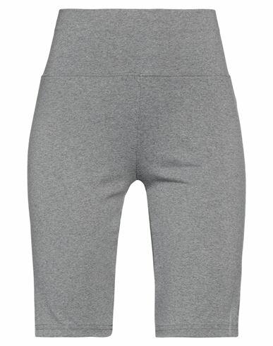 Plein Sport Woman Leggings Grey Cotton, Elastane Cover