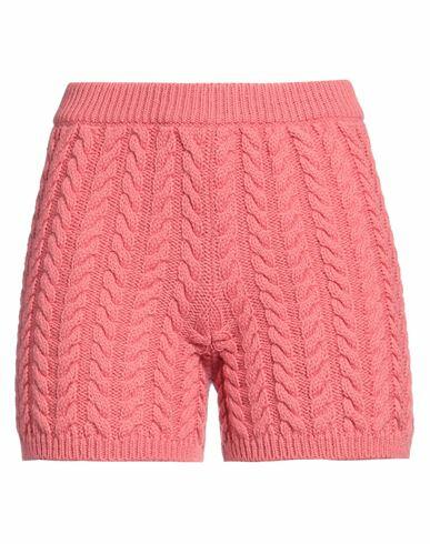 Kontatto Woman Shorts & Bermuda Shorts Coral Wool, Acrylic Cover